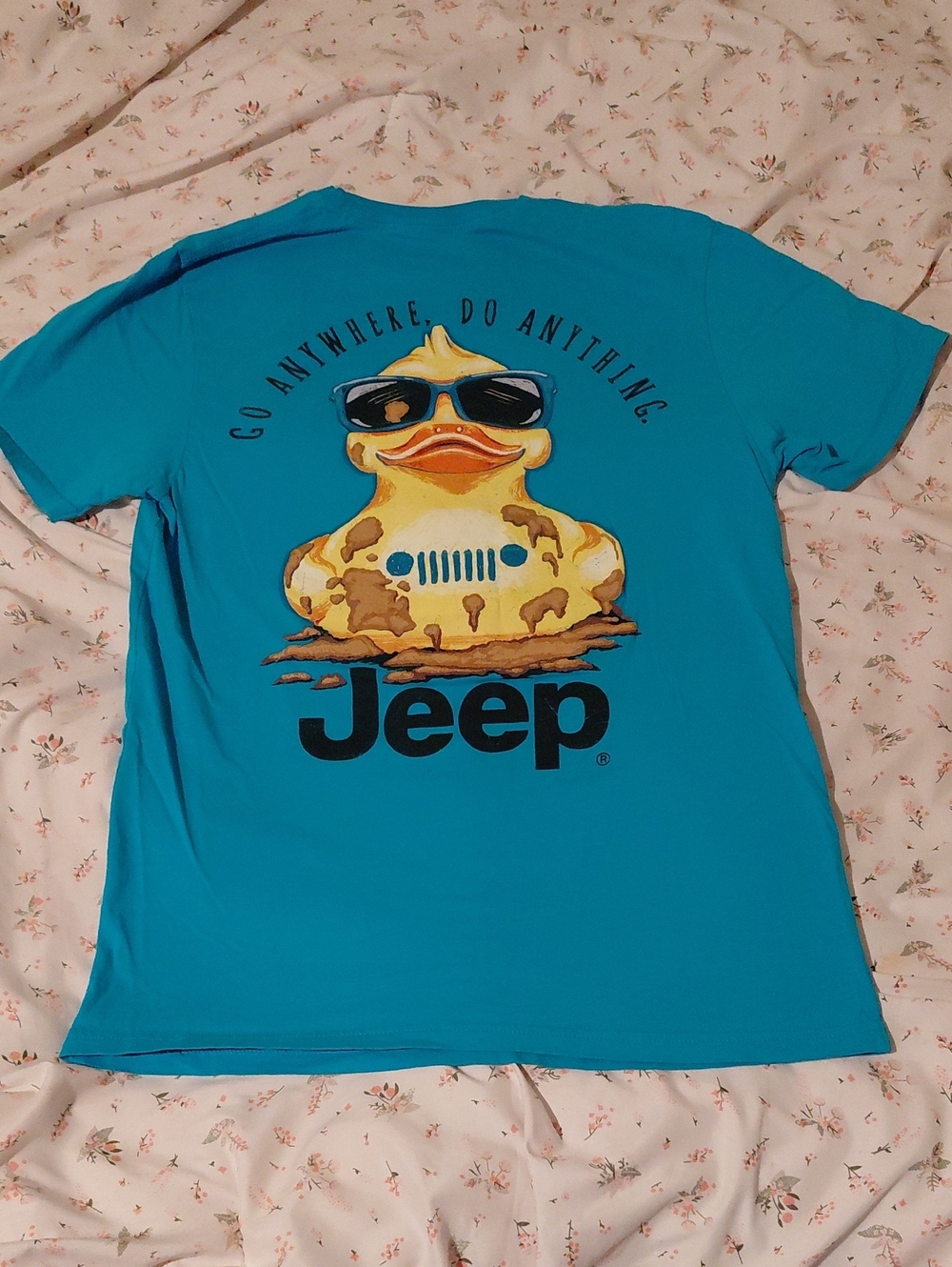 Jeep Men’s Turquoise Short-Sleeve Duck Graphic Tee
